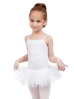 Capezio Ruffle Yoke Tutu Dress Child Small; White