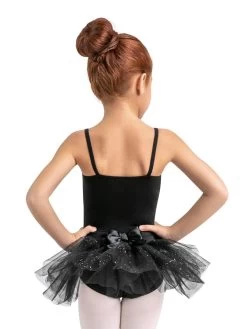 Capezio Children's Collection Belted Camisole Tutu Dress Toddler; Black
