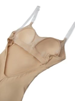 Capezio Camisole Leotard With BraTek Adult 1X; Mocha -Dance Clothing Store 3565 4