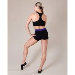 Energetiks Eve Crop Adult X- Small; Black -Dance Clothing Store AC142 1