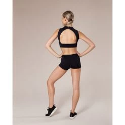 Energetiks Willow Crop Top Adult X- Small; Black -Dance Clothing Store AC143Blk adxsml 2