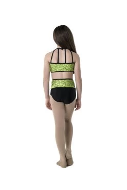 Studio 7 Bright Lights Crop Top Adult Large; Lime -Dance Clothing Store ADCT09 4