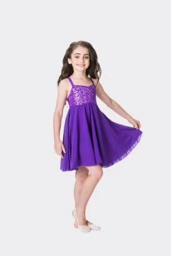 Studio 7 Sequin Lyrical Dress Adult Small; Black