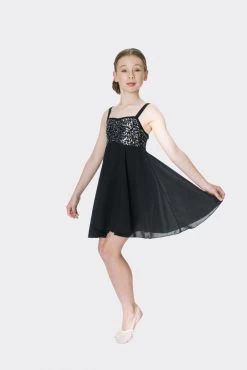 Studio 7 Sequin Lyrical Dress Adult Small; Black -Dance Clothing Store ADD05 3