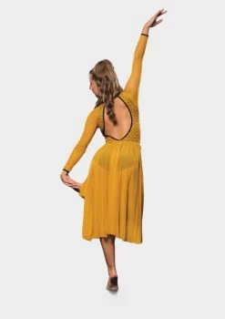 Studio 7 Charlie Dress Adult Small; Mustard
