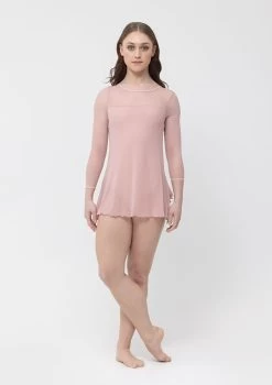 Studio 7 Amber Mesh Dress Adult Small; Blush -Dance Clothing Store ADD33 1