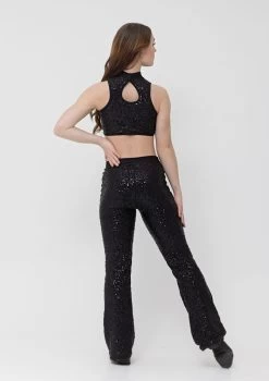 Studio 7 Sequin Stage Pants Adult Small; Black
