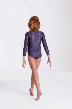 Studio 7 Storm Leotard Adult Large; Black/Purple -Dance Clothing Store ADL05 2