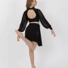 Studio 7 Eloise Skirt Adult Small; Black -Dance Clothing Store ADSK12 BL AS