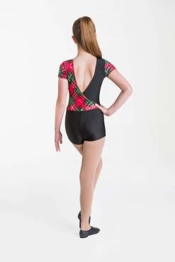 Studio 7 Tartan Biketard Child Medium; Red