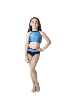Studio 7 Bright Lights Crop Top Child Large; Lime