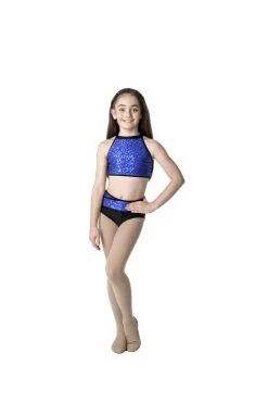 Studio 7 Bright Lights Crop Top Child Large; Lime -Dance Clothing Store CHCT09 4