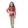 Studio 7 Down Town Long Sleeve Crop Top Child Medium; Black -Dance Clothing Store CHCT10