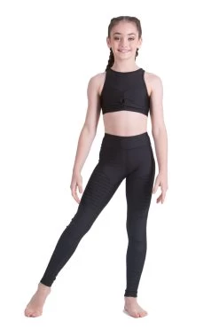 Studio 7 Olive Crop Top Child X- Large; Black -Dance Clothing Store CHCT12 3