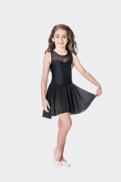 Studio 7 Mesh Lyrical Dress Child X- Small; Black -Dance Clothing Store CHD04 3