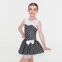 Studio 7 Polka Dot Princess Child Large; Black -Dance Clothing Store CHD19 1