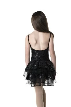 Studio 7 Sequin Camisole Leotard Child Medium; Black -Dance Clothing Store CHL02 7