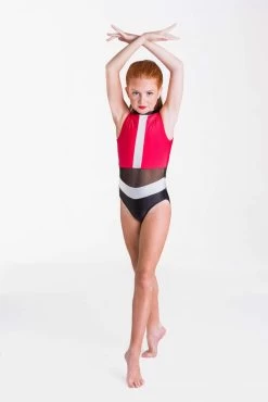 Studio 7 Felicity Leotard Child Medium; Red