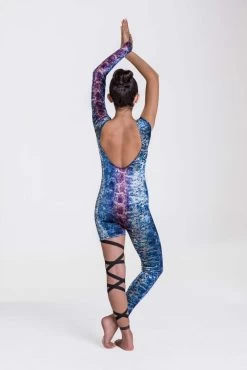 Studio 7 Snake Charmer Unitard Child Large; Blue