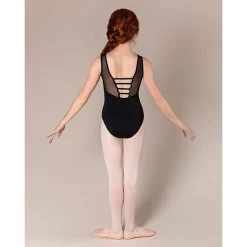 Energetiks Lisa Mesh Leotard Child X- Small; Black -Dance Clothing Store CL22 1