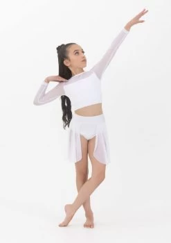 Studio 7 Tyler Long Sleeve Crop Child Small; Black -Dance Clothing Store CPCT03 4