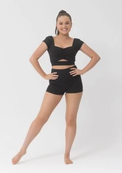 Studio 7 Bobby Crop Top Child Small; Black