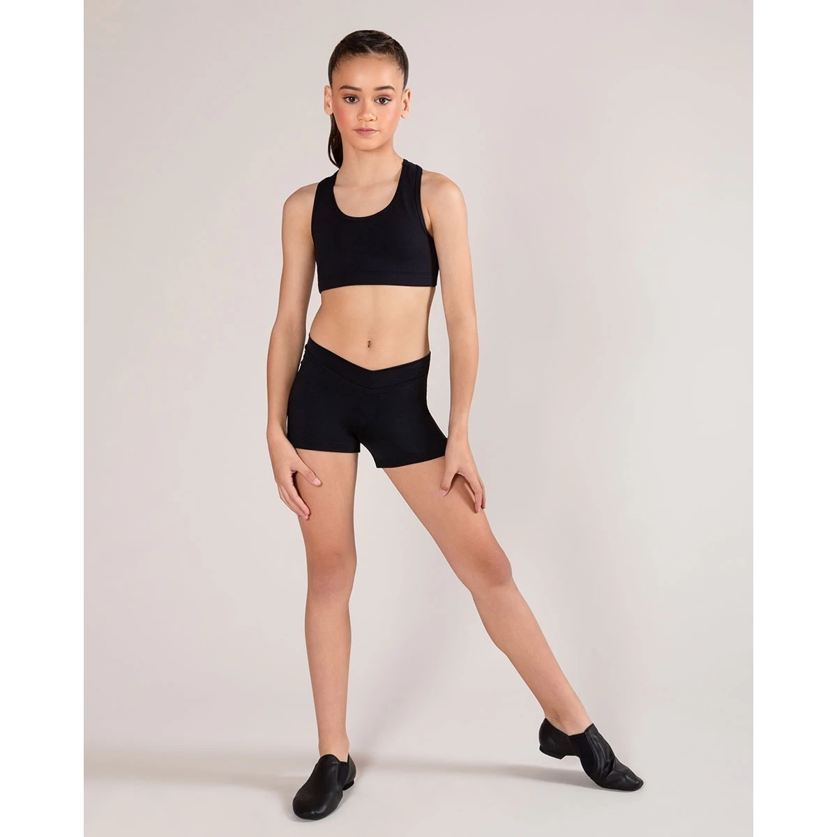 Energetiks Christina Short - CottonLuxe Child XX- Small; Black 4 Energetiks Christina Short - CottonLuxe Child XX- Small; Black - Image 2