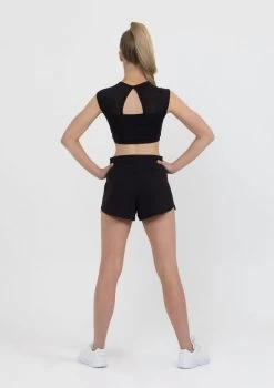 Studio 7 Eco Running Shorts Child Small; Black