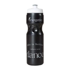 Energetiks Drink Bottle - Life Is Better; Black