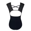 Energetiks Estella Leotard Adult XXX- Small; Black Sports Mesh