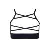 Energetiks Elle Crop Top Child Small; Black -Dance Clothing Store ICC113F1 BLK SML