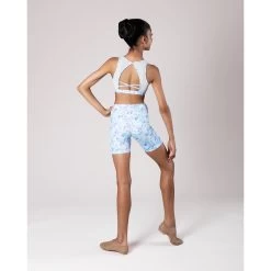 Energetiks Tate Panelled Crop Top Child X- Small; Mirage -Dance Clothing Store ICC154MR1 MIR XSML 2