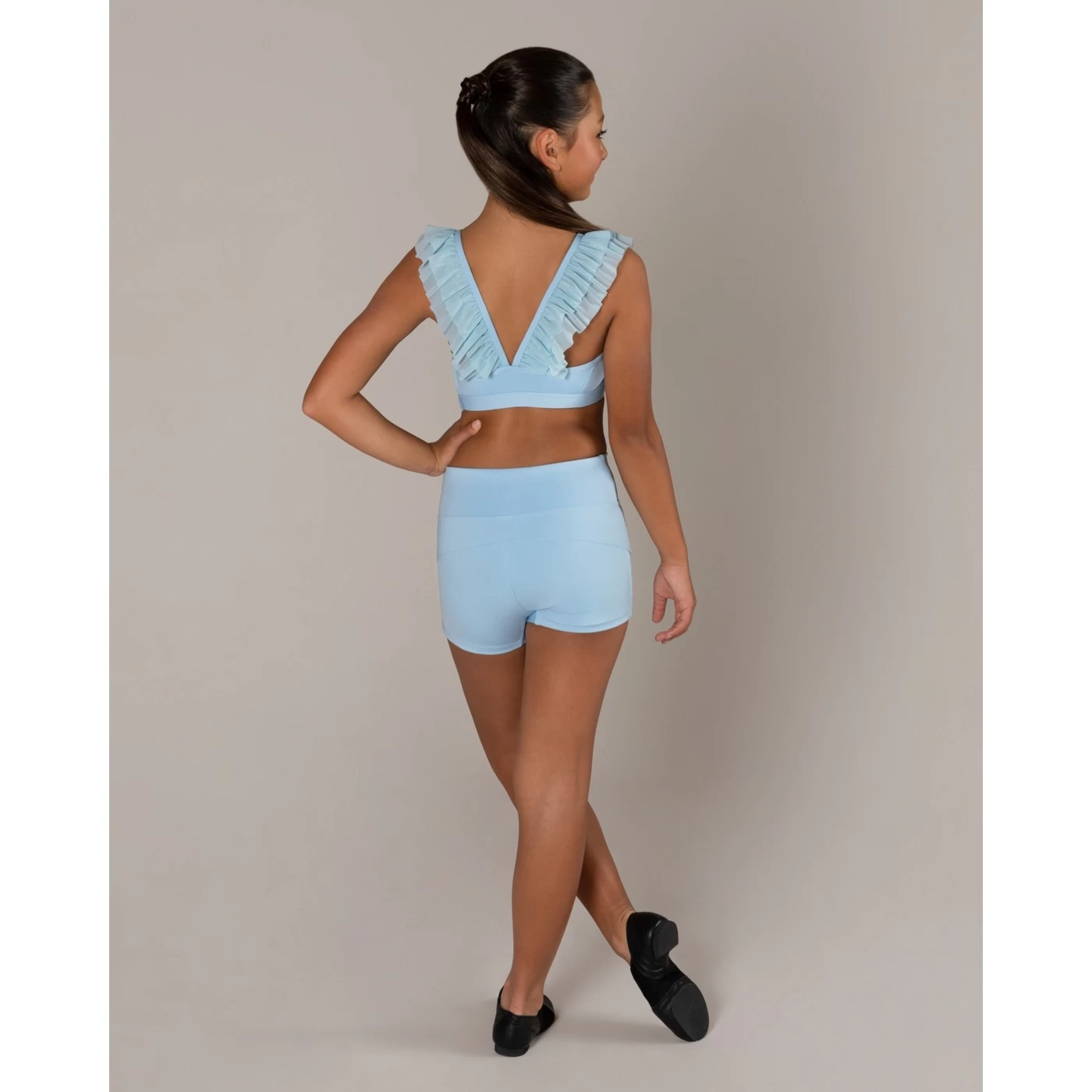 Energetiks Ruby Mesh Crop Top Child X- Small; Baby Blue 4 Energetiks Ruby Mesh Crop Top Child X- Small; Baby Blue - Image 2