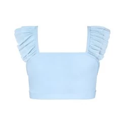 Energetiks Ruby Mesh Crop Top Child X- Small; Baby Blue 9 Energetiks Ruby Mesh Crop Top Child X- Small; Baby Blue -Dance Clothing Store ICC38M BBL XSML 2