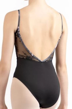 Danse De Paris Chanelle Leotard Adult Small; Noir Fleur -Dance Clothing Store L0003L 1