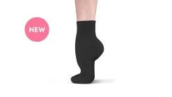 MDM Transit Contemporary Dance Sock Adult 6; Black