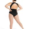 Capezio Studio Collection High Neck Leotard Adult Large; Black -Dance Clothing Store SE1025W blklarge