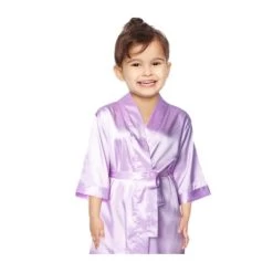 Fifi & Co Silk Robe Child X- Large; Aubergine -Dance Clothing Store SR001 2