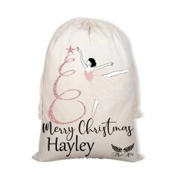 Mad Ally Santa Sack; Ballerina Personalised; Pink
