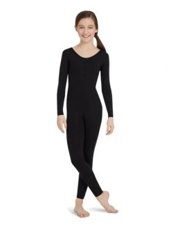 Capezio Long Sleeve Unitard Child Large; Nude 8 Capezio Long Sleeve Unitard Child Large; Nude -Dance Clothing Store TB114C 1