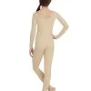 Capezio Long Sleeve Unitard Child Large; Nude 2 Capezio Long Sleeve Unitard Child Large; Nude -Dance Clothing Store TB114C nudelarge