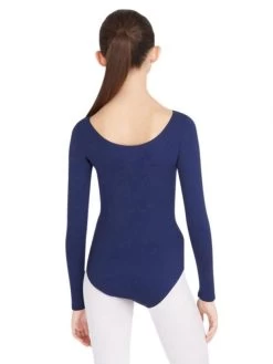 Capezio Long Sleeve Leotard Adult Medium; Red -Dance Clothing Store TB135 1