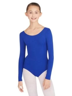 Capezio Long Sleeve Leotard Adult Medium; Red -Dance Clothing Store TB135 4