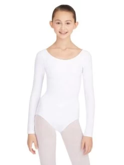 Capezio Long Sleeve Leotard Adult Medium; Red -Dance Clothing Store TB135 6