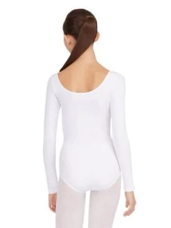 Capezio Long Sleeve Leotard Adult Medium; Red -Dance Clothing Store TB135 7