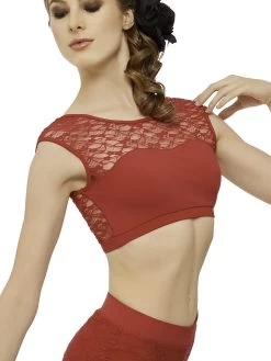 Strut Stuff Rosa Crop Top Child 8; Black -Dance Clothing Store TCR098 SR 4