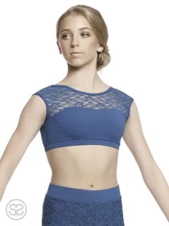 Strut Stuff Rosa Crop Top Child 8; Black -Dance Clothing Store TCR098 SR 7