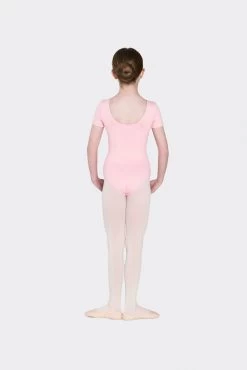 Studio 7 Premium Short Sleeve Leotard Child X- Small; Ballet Pink