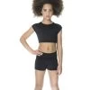 Studio 7 Activate Crop Top Child Large; Black