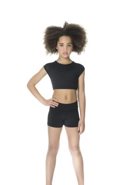Studio 7 Activate Crop Top Child Large; Black